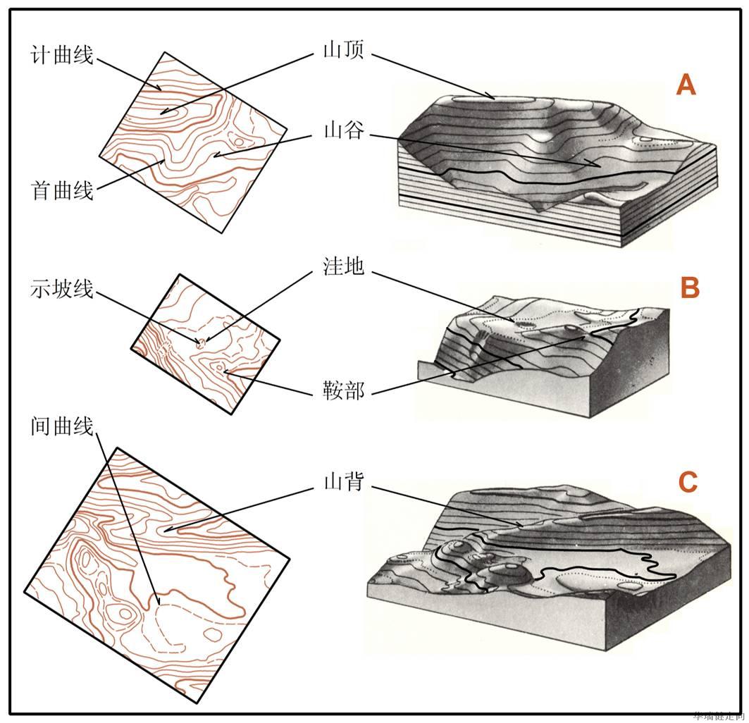 定向越野知识3地貌符号与实例详解